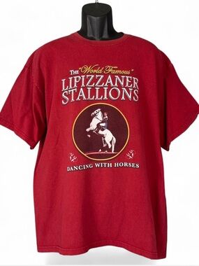 Vintage Royal Lipizzaner Stallions Shirt Mens Large Horse Show Graphic 80s USA